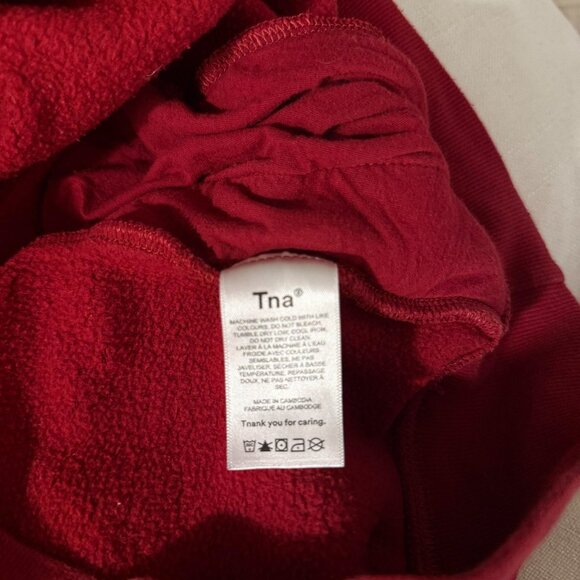 ARITZIA TNA - Red Mock Neck Crewneck Sweater (Size 2 - fits like L) - Picture 7 of 7